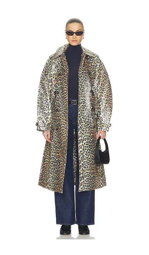 Ganni Laminated Canvas Trenchcoat | Thumbnail 2 Ganni Laminated Canvas Trenchcoat | Thumbnail 2