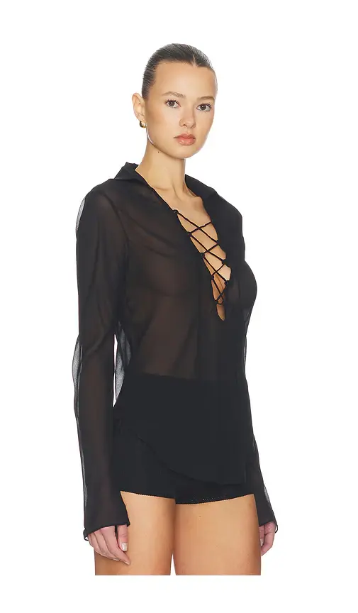 Tularosa Carlotta Lace Up Top | Thumbnail 2