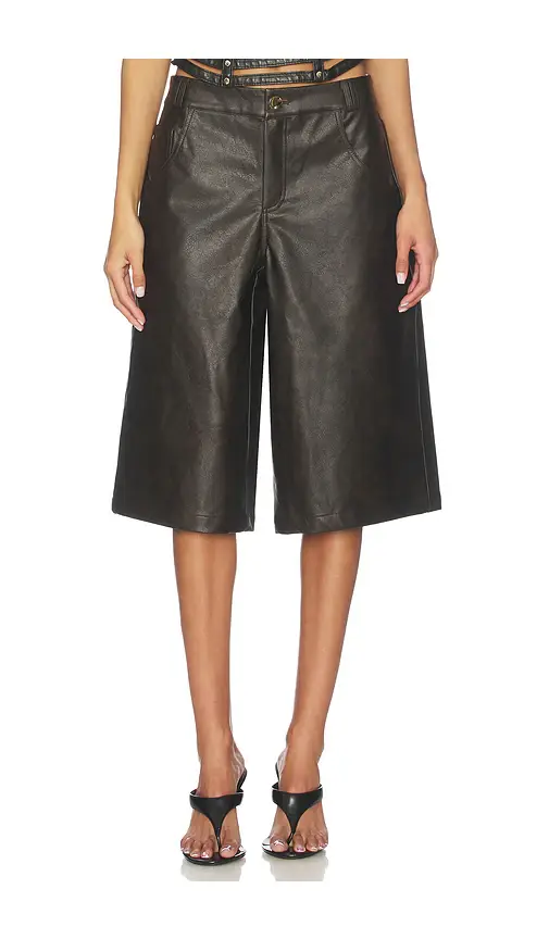 superdown Vala Faux Leather Short | Image 1 superdown Vala Faux Leather Short | Image 1