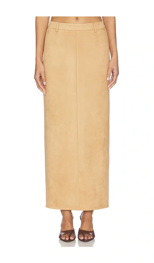 ALL THE WAYS Bailey Faux Suede Skirt