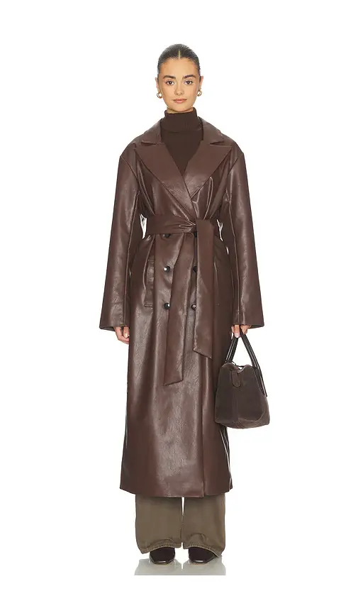 ALL THE WAYS Carey Faux Leather Trench | Image 1 ALL THE WAYS Carey Faux Leather Trench | Image 1