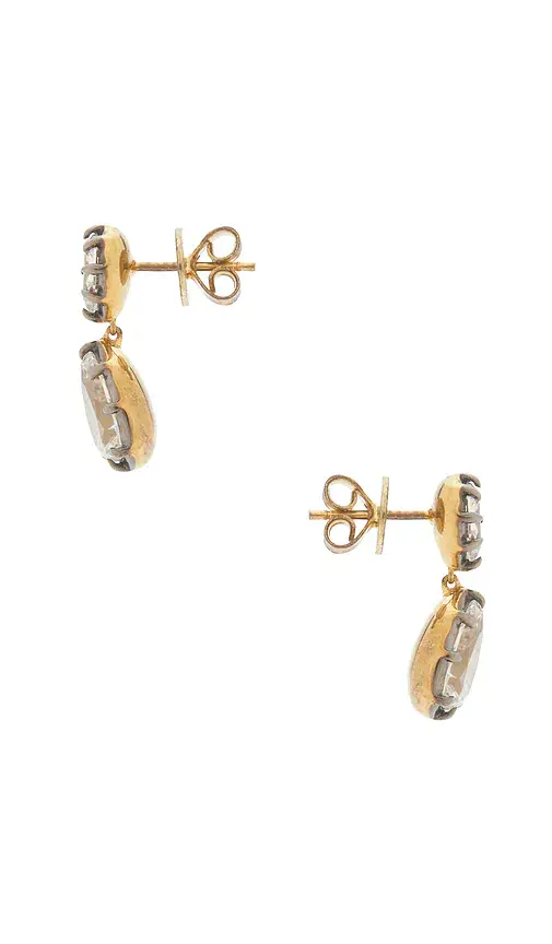 Shashi Pear Georgian Cut Earring | Thumbnail 2 Shashi Pear Georgian Cut Earring | Thumbnail 2