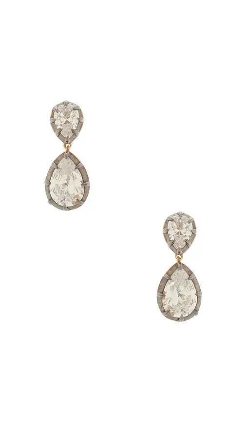 Shashi Pear Georgian Cut Earring