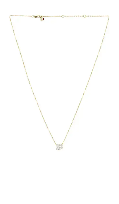 Shashi Oval Solitaire East To West Necklace