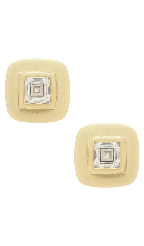 SHASHI Reagan Square Studs | Image 1 SHASHI Reagan Square Studs | Image 1