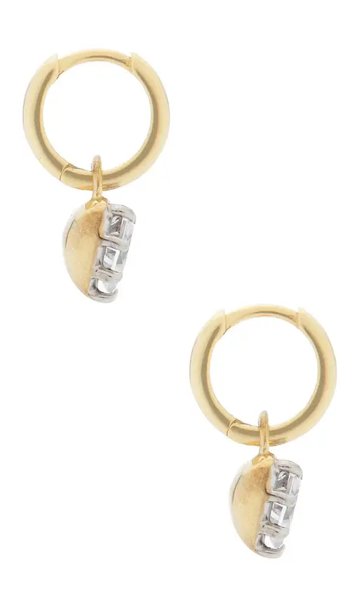 Shashi Heart Georgian Cut Earring | Thumbnail 2 Shashi Heart Georgian Cut Earring | Thumbnail 2