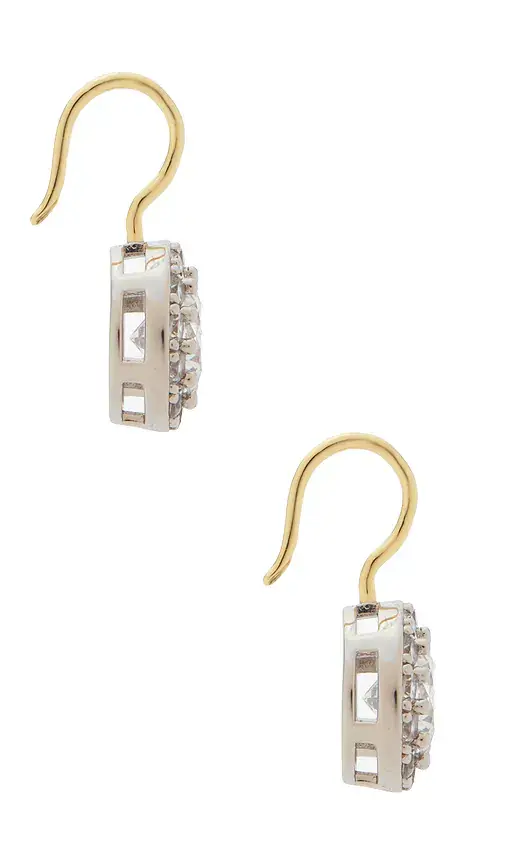 Shashi Two Tone Georgian Cut Hoop Earring | Thumbnail 2 Shashi Two Tone Georgian Cut Hoop Earring | Thumbnail 2