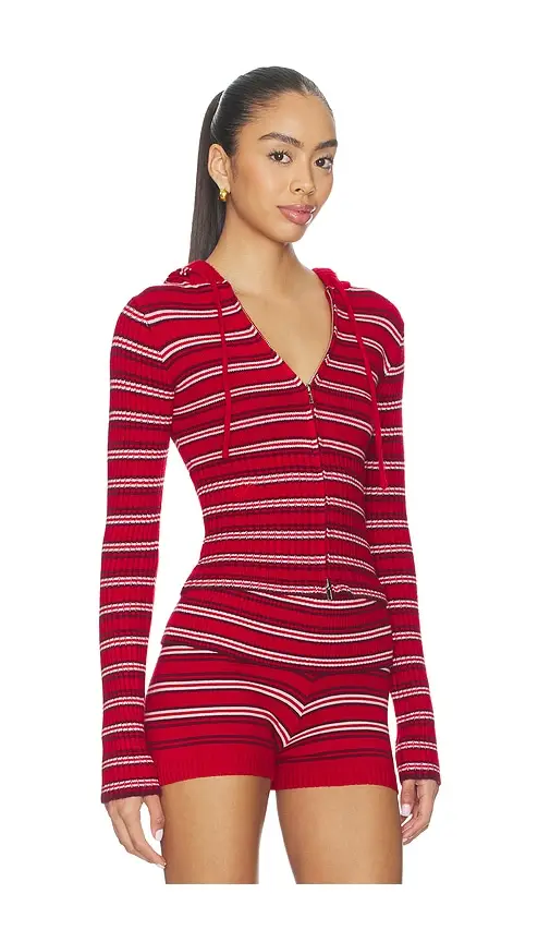Frankies Bikinis Heritage Cloud Knit Hoodie | Thumbnail 2