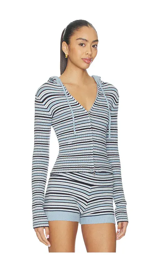 Frankies Bikinis Heritage Cloud Knit Hoodie | Thumbnail 2