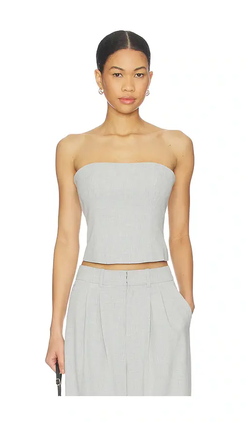 Good American Essential Suiting Strapless Top | Image 1 Good American Essential Suiting Strapless Top | Image 1