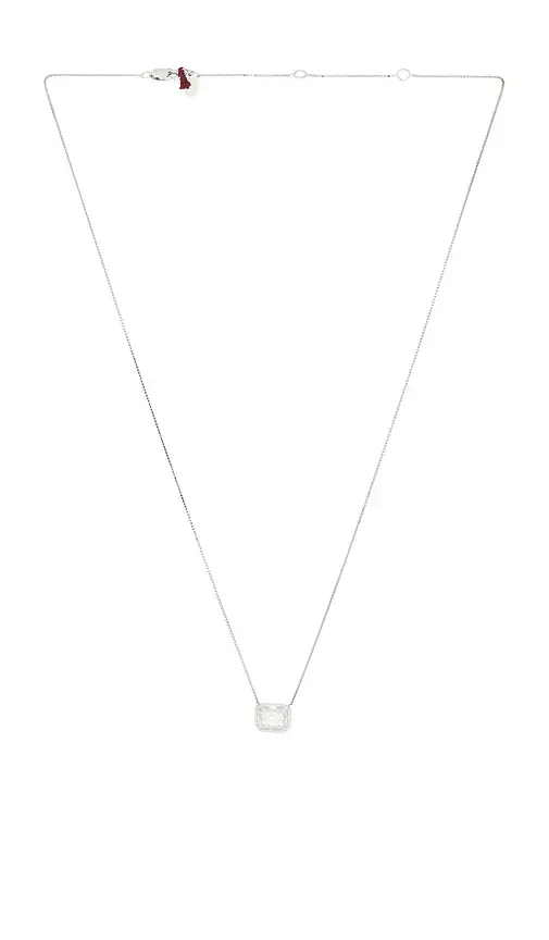 Shashi Emerald Baguette Necklace