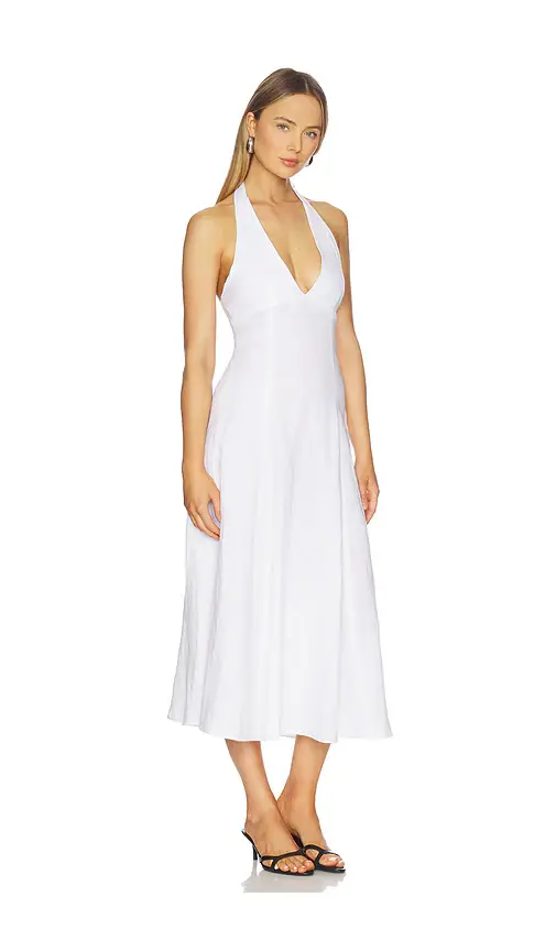 AEXAE Linen Halter Neck Maxi Dress | Thumbnail 2