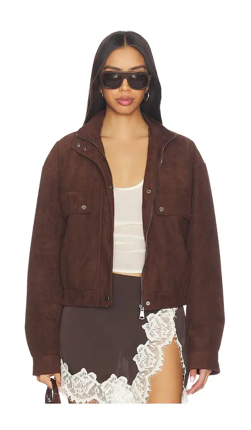 MORE TO COME Kaydee Faux Suede Jacket | Thumbnail 2