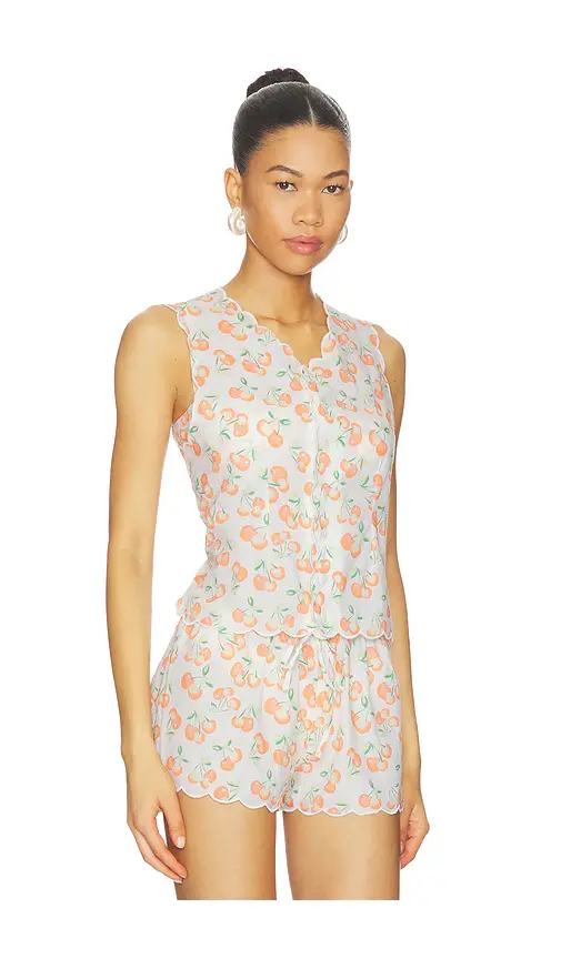 Montce X Elsa Hosk Scalloped Vest Top | Thumbnail 2 Montce X Elsa Hosk Scalloped Vest Top | Thumbnail 2