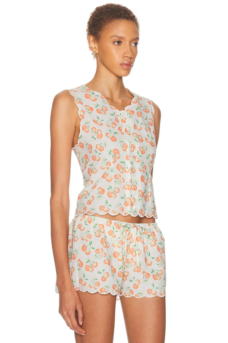 Montce X Elsa Hosk Scalloped Vest Top | Thumbnail 4 Montce X Elsa Hosk Scalloped Vest Top | Thumbnail 4