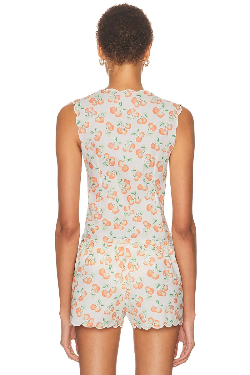 Montce X Elsa Hosk Scalloped Vest Top | Thumbnail 5 Montce X Elsa Hosk Scalloped Vest Top | Thumbnail 5