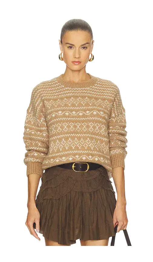 NAADAM Luxe Lofty Alpaca Fair Isle Crewneck | Image 1 NAADAM Luxe Lofty Alpaca Fair Isle Crewneck | Image 1