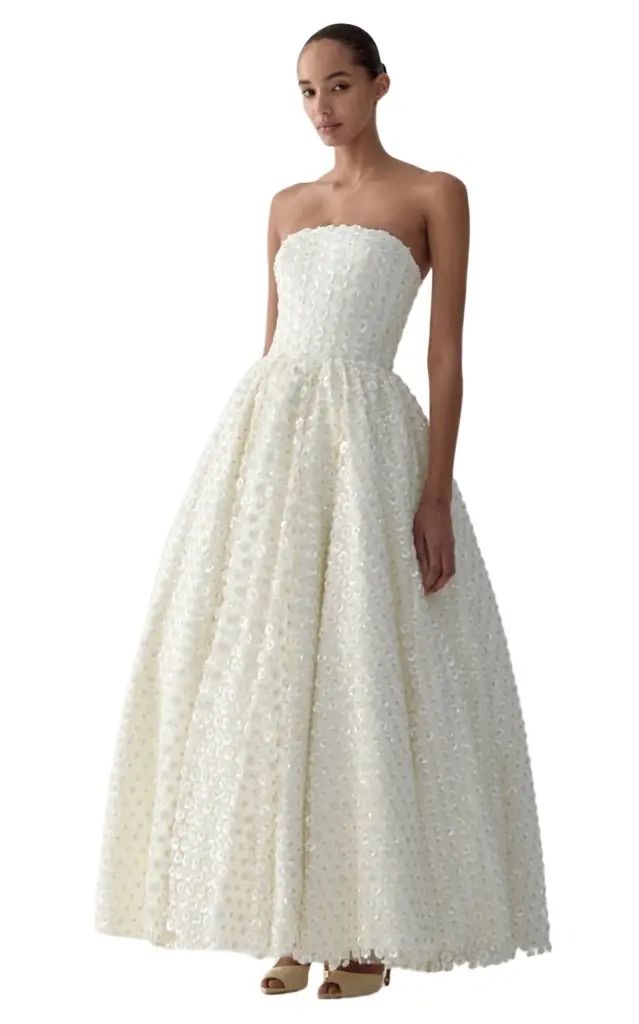 The New Arrivals Ilkyaz Ozel Lauda Voluminous Maxi Dress