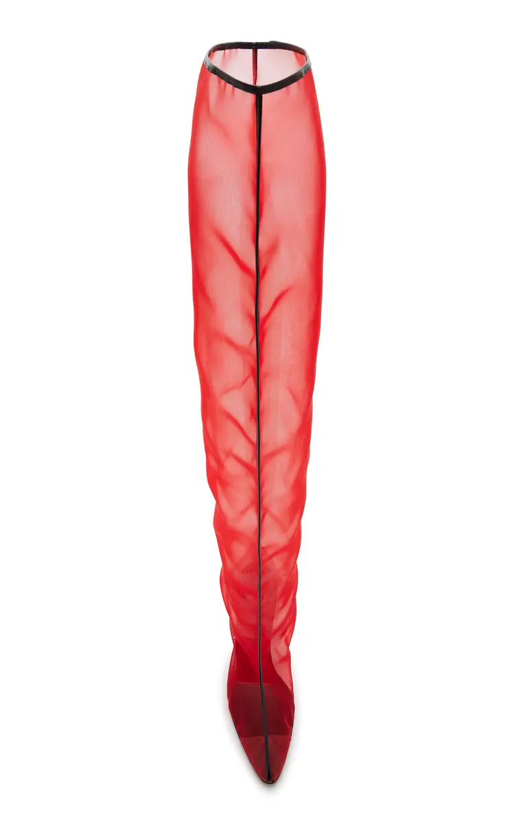 Herbert Levine Drawing A Blank Mesh Over-the-Knee Boots | Thumbnail 3 Herbert Levine Drawing A Blank Mesh Over-the-Knee Boots | Thumbnail 3