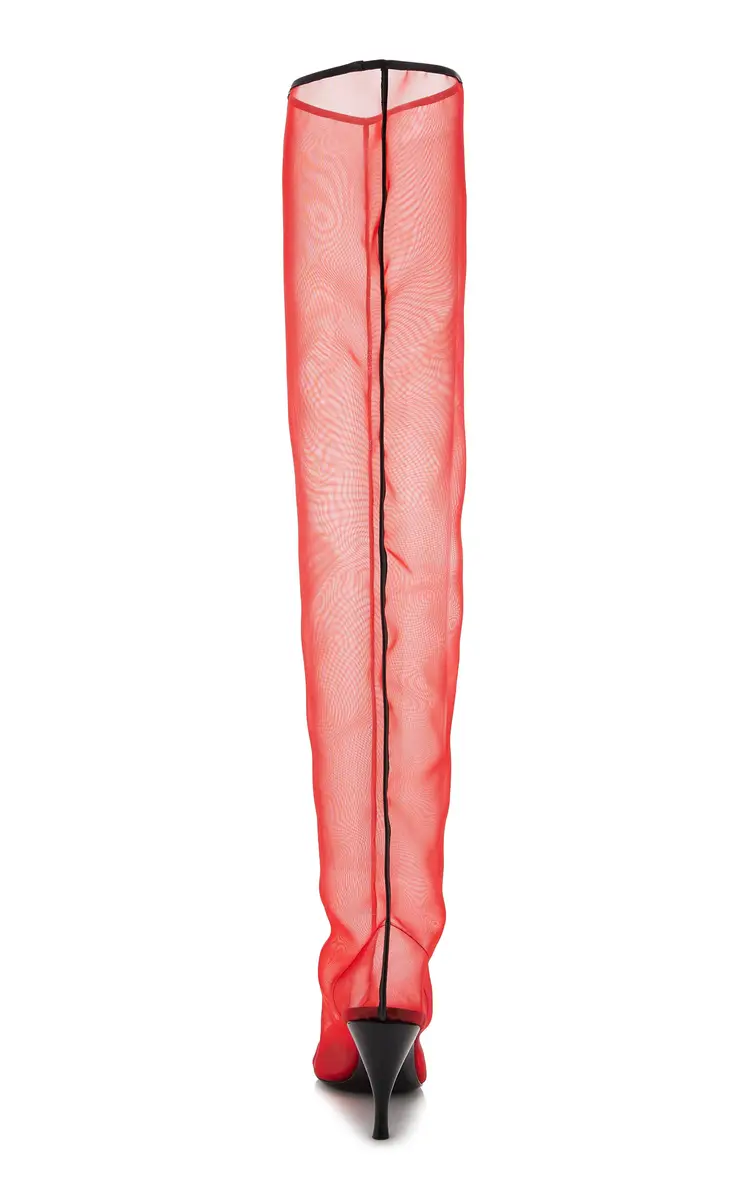 Herbert Levine Drawing A Blank Mesh Over-the-Knee Boots | Thumbnail 5 Herbert Levine Drawing A Blank Mesh Over-the-Knee Boots | Thumbnail 5