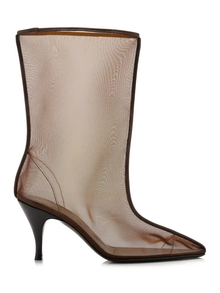 Drawing A Blank Mesh Ankle Boots