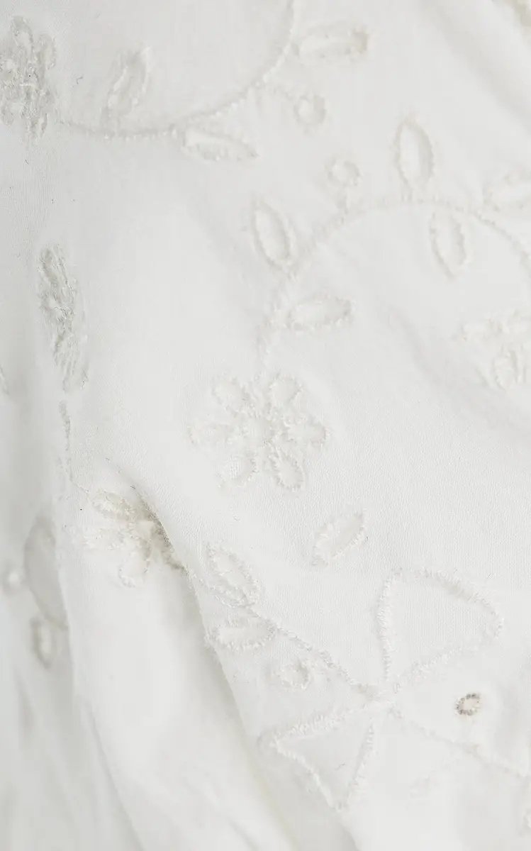 Posse Exclusive Lois Broderie Anglaise Cotton Midi Dress | Thumbnail 5