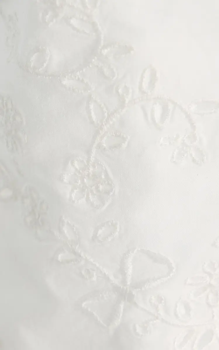 Posse Exclusive Lois Broderie Anglaise Cotton Tie Top | Thumbnail 5
