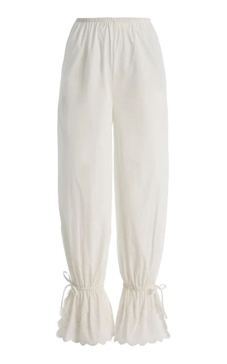 Posse Exclusive Lois Broderie Anglaise Cotton Balloon Pants | Thumbnail 6