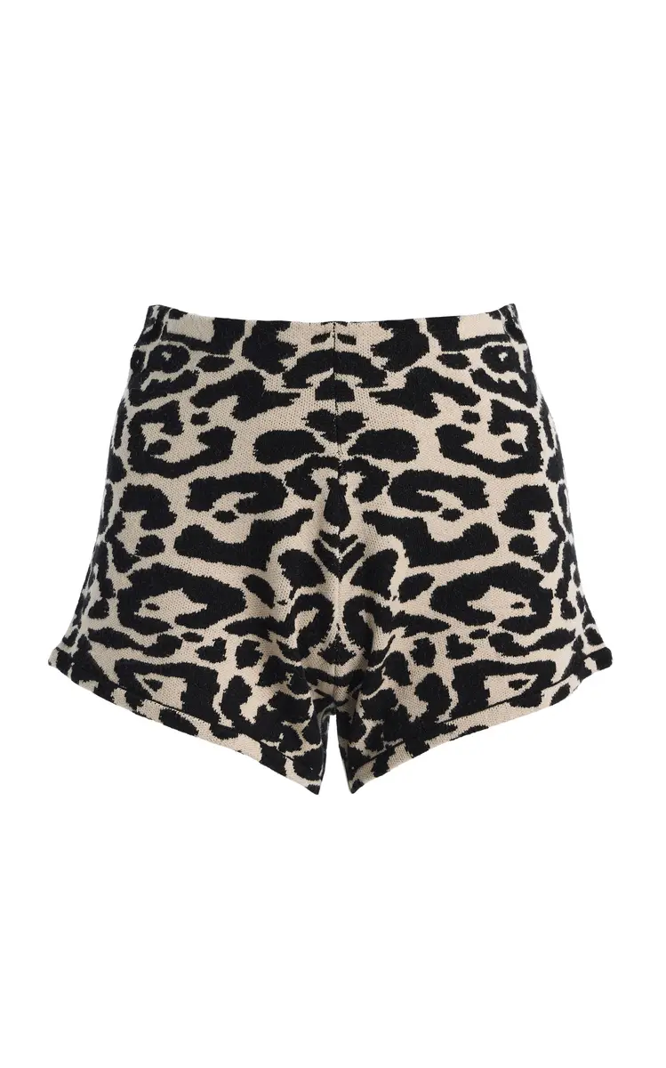 Posse Exclusive Lexi Leopard Knit Shorts | Thumbnail 6