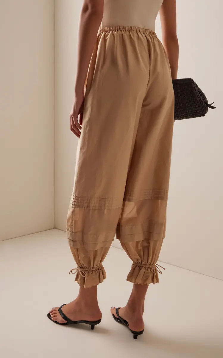 Posse Exclusive Pearl Cotton-Silk Balloon Pants | Thumbnail 4