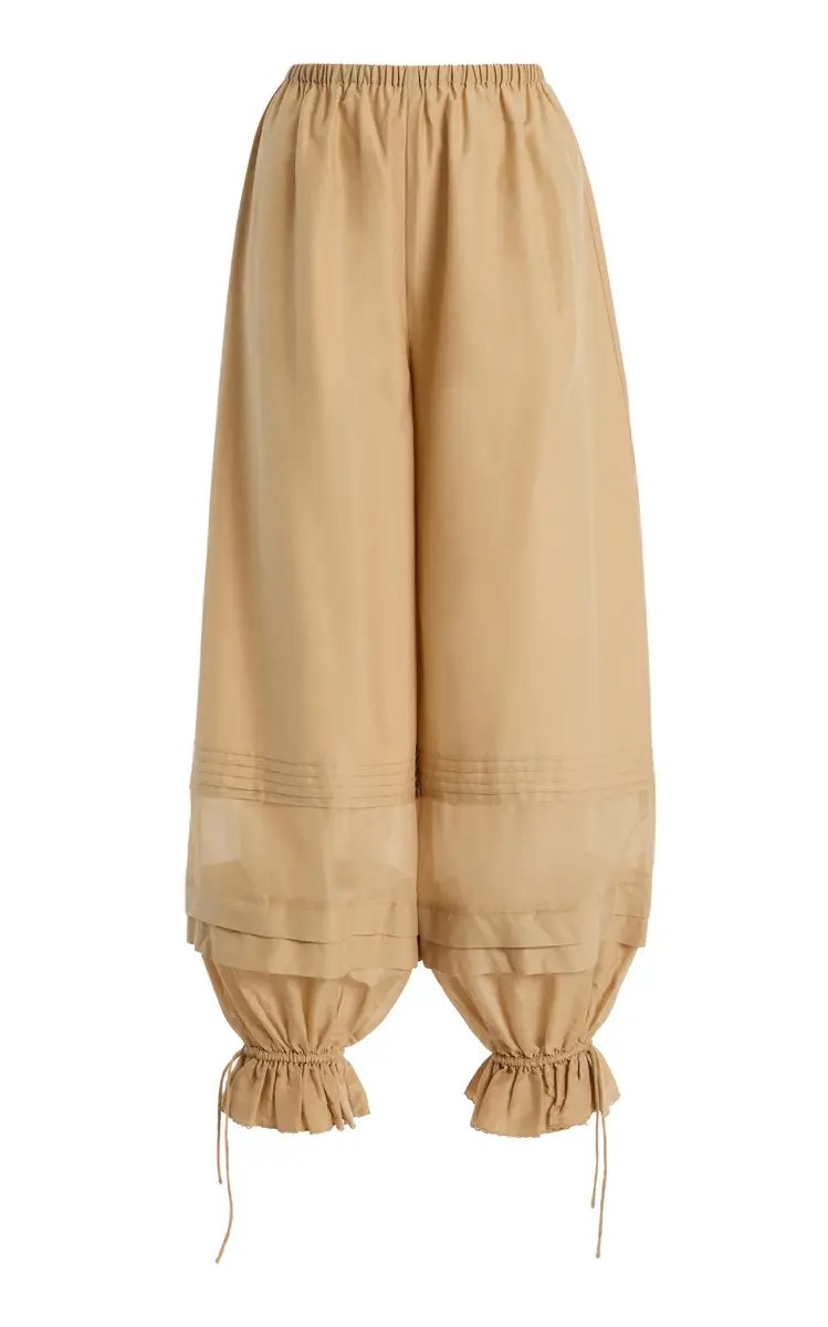 Posse Exclusive Pearl Cotton-Silk Balloon Pants | Thumbnail 8