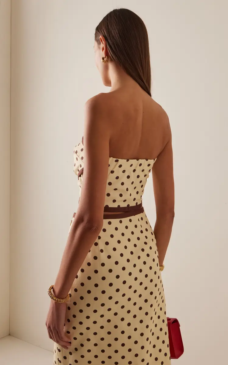 Posse Bowie Strapless Polka-Dot Linen-Cotton Top | Thumbnail 4 Posse Bowie Strapless Polka-Dot Linen-Cotton Top | Thumbnail 4