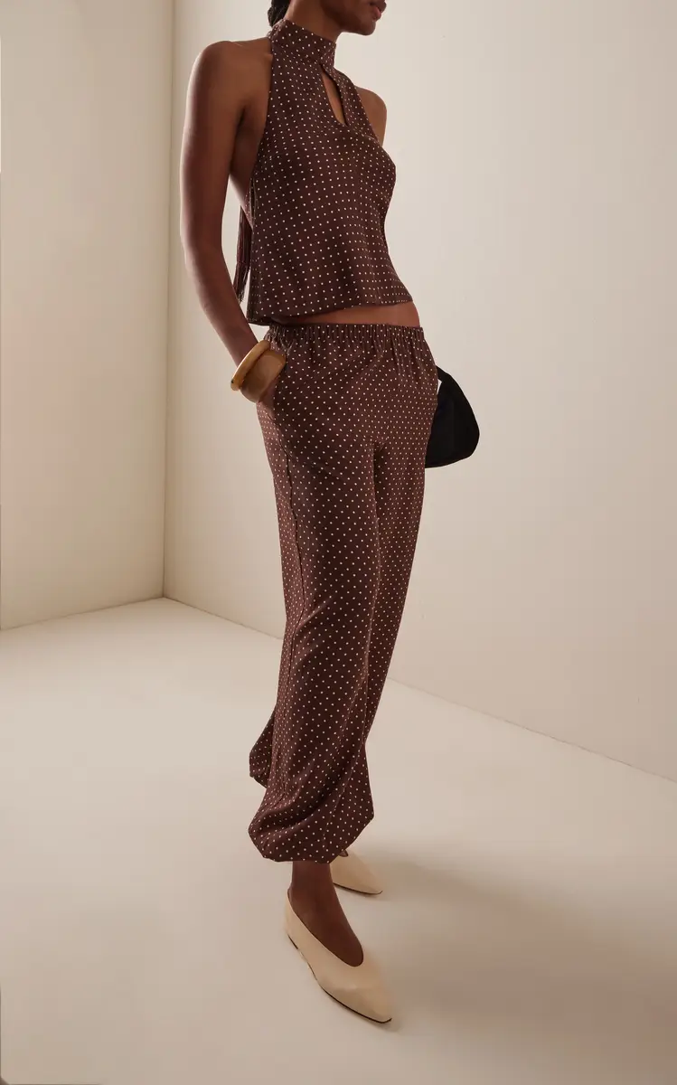 Posse Phoebe Polka-Dot Woven Tie-Neck Top | Thumbnail 3 Posse Phoebe Polka-Dot Woven Tie-Neck Top | Thumbnail 3