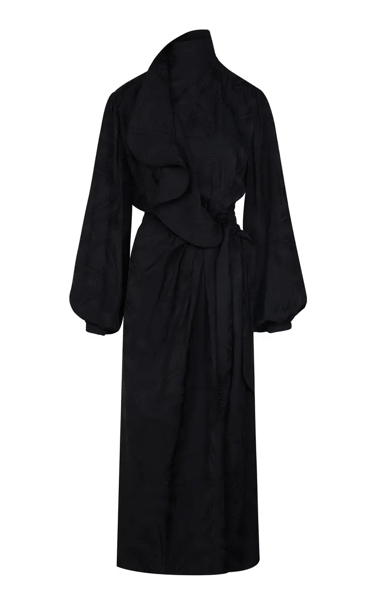 Johanna Ortiz Rain Secret Wrapped Midi Dress