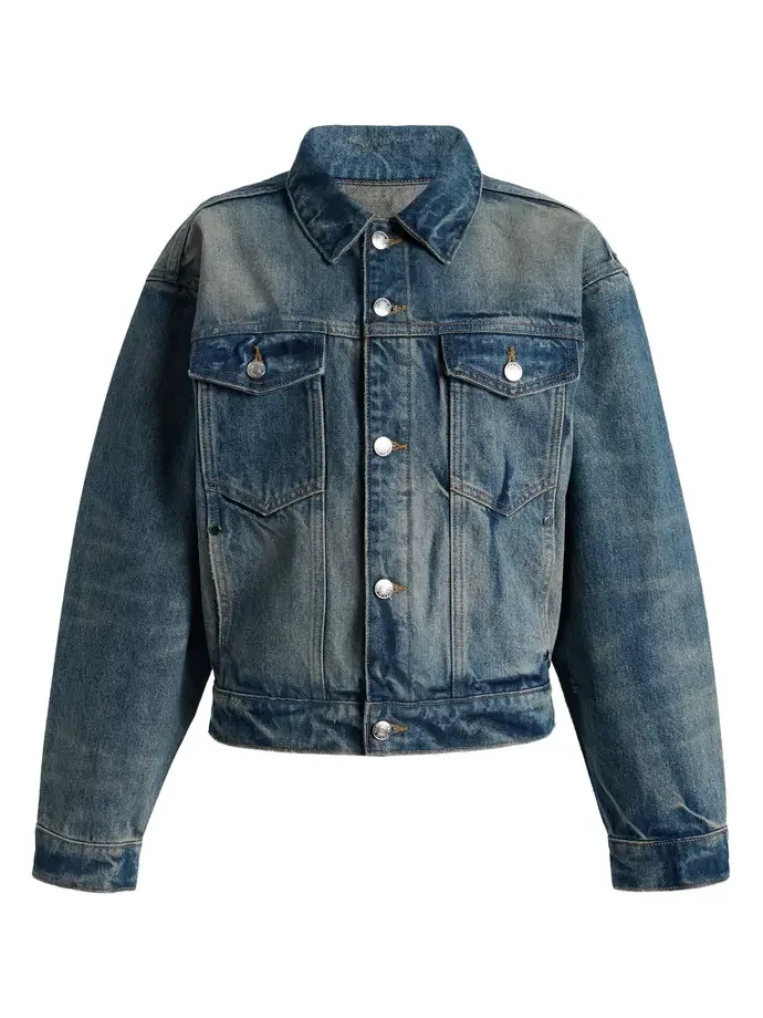 EB Denim Varsity Denim Trucker Jacket