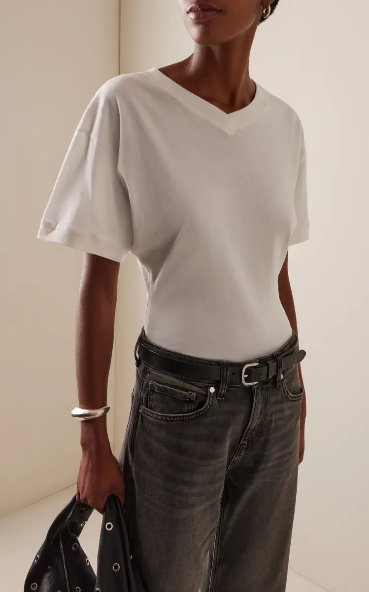 EB Denim Eero V-Neck Cotton T-Shirt | Thumbnail 2