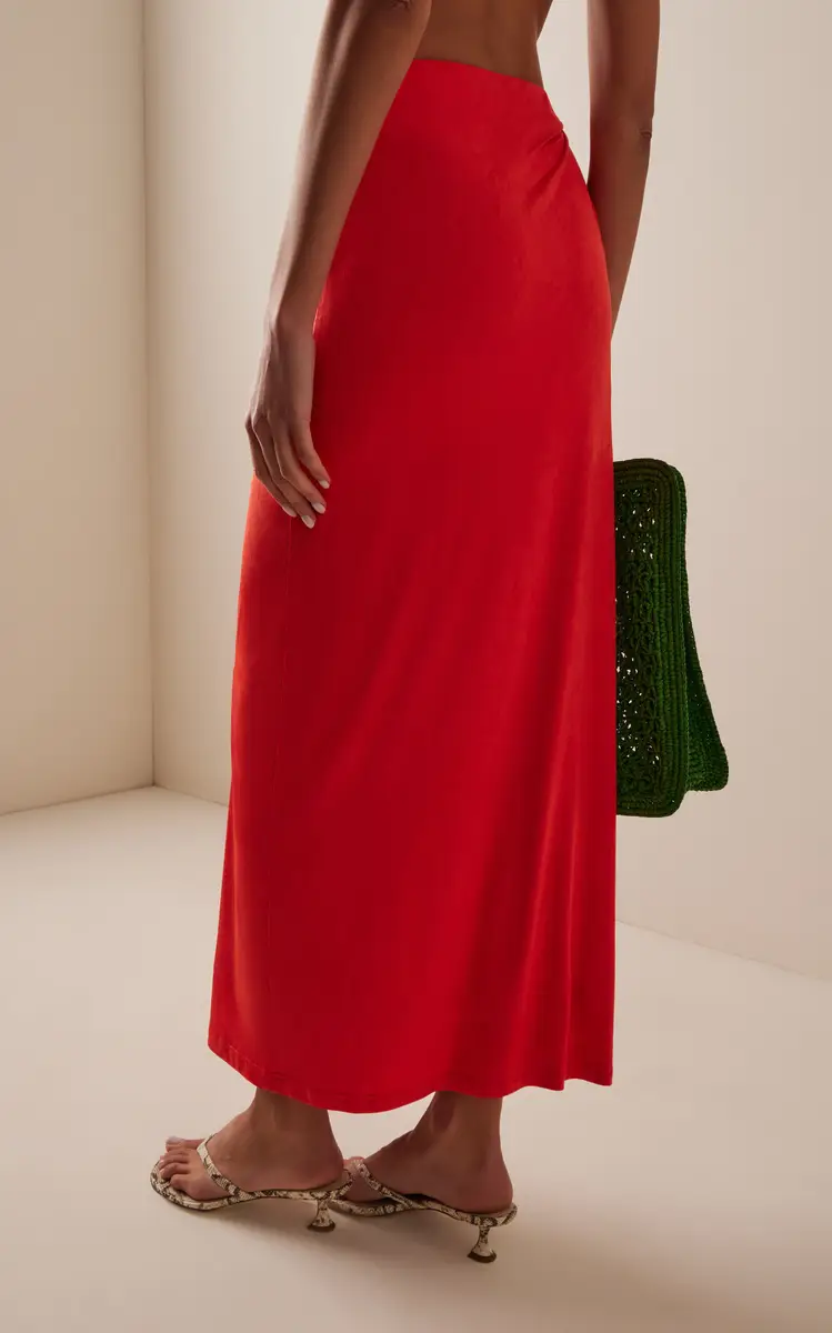 Significant Other Exclusive Priya Draped Jersey Maxi Skirt | Thumbnail 4