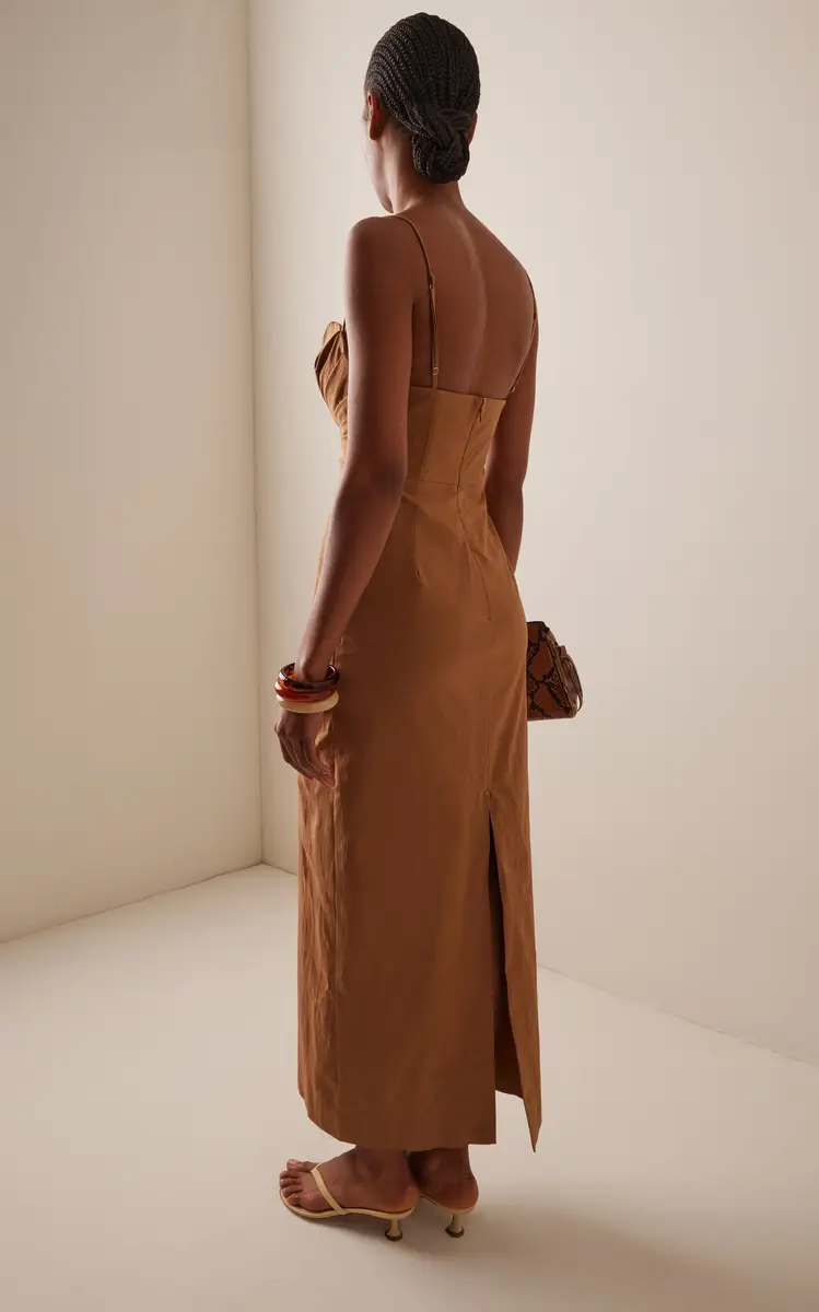 Significant Other Quentin Sculpted Cotton-Blend Maxi Dress | Thumbnail 4