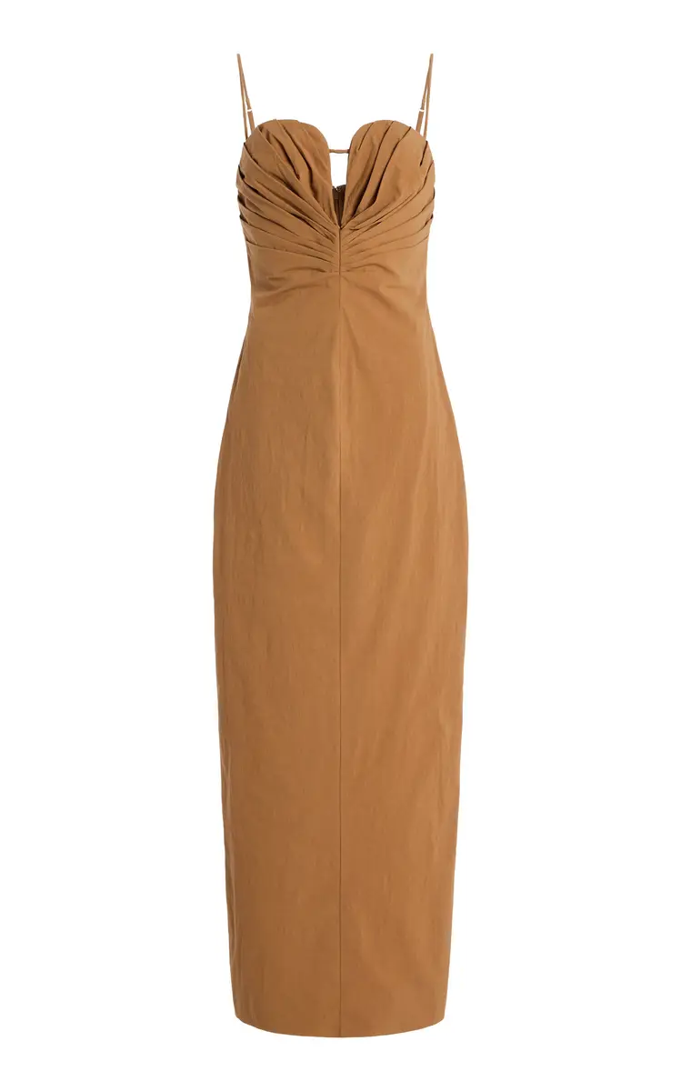 Significant Other Quentin Sculpted Cotton-Blend Maxi Dress