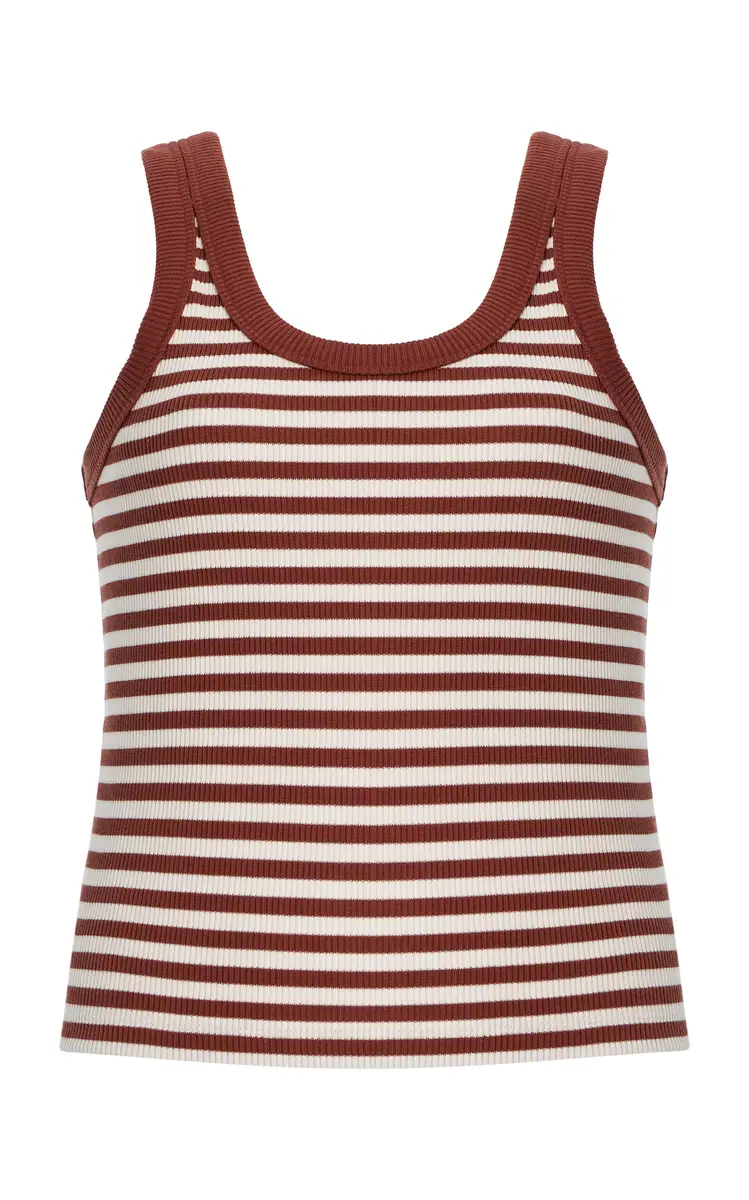 House of Dagmar Ribbed Organic Cotton-Blend Tank Top | Image 1 House of Dagmar Ribbed Organic Cotton-Blend Tank Top | Image 1