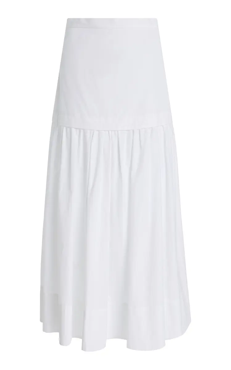 House of Dagmar Drop-Waist Cotton Maxi Skirt | Image 1 House of Dagmar Drop-Waist Cotton Maxi Skirt | Image 1