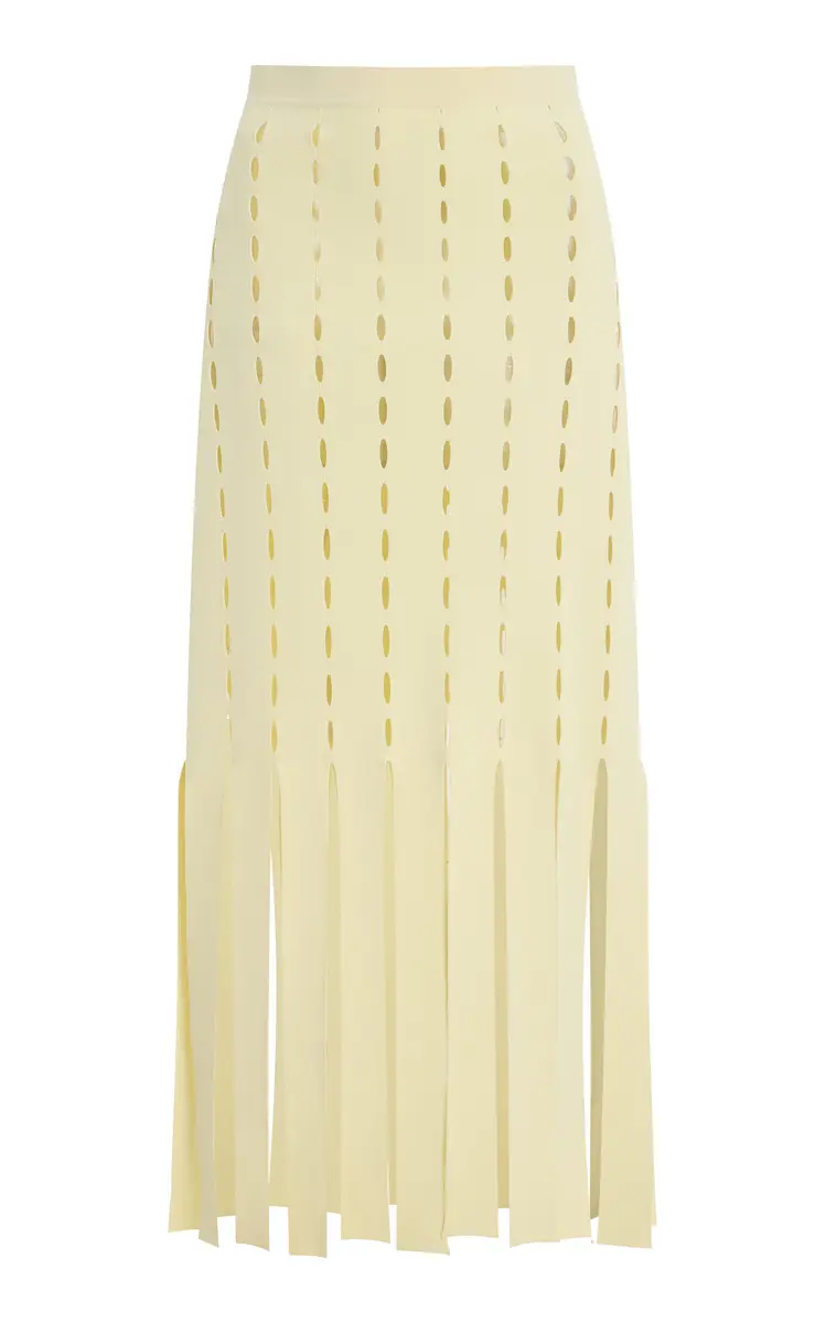 Zankov Perry Perforated Knit Maxi Skirt | Image 1 Zankov Perry Perforated Knit Maxi Skirt | Image 1