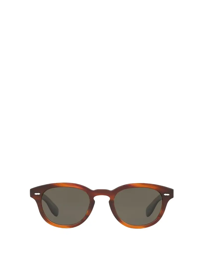 Oliver Peoples Cary Grant Oval Polarized Acetate Sunglasses