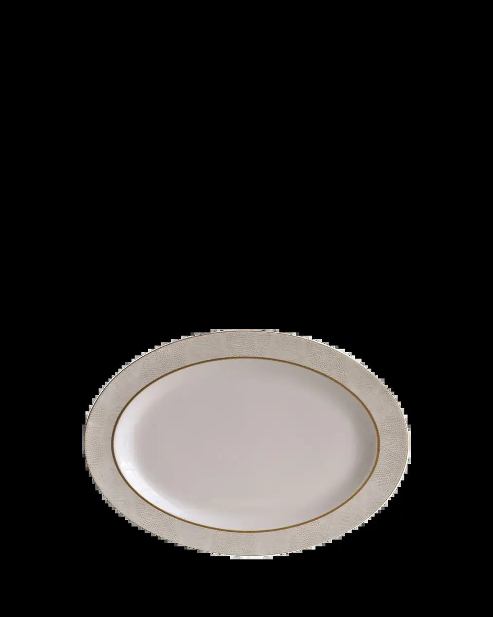 Bernardaud Sauvage White Oval Platter, 15" | Thumbnail 2