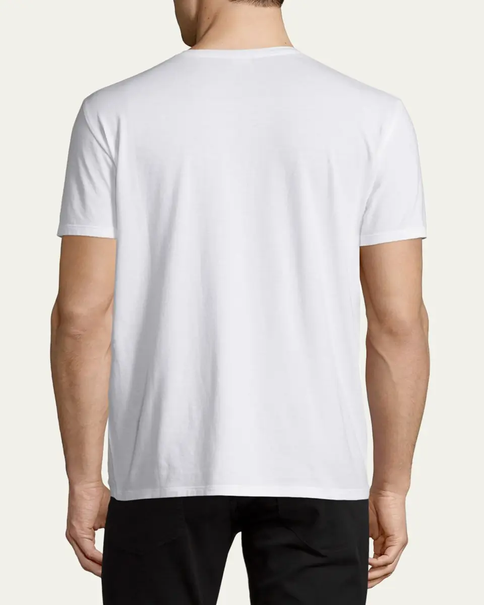 Vince Short-Sleeve V-Neck Jersey T-Shirt, Gray | Thumbnail 3 Vince Short-Sleeve V-Neck Jersey T-Shirt, Gray | Thumbnail 3