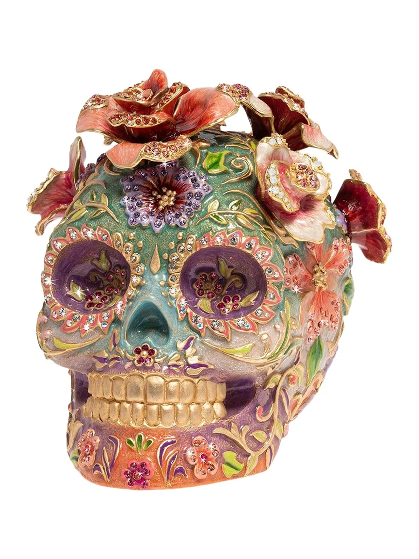 Jay Strongwater Catrina Skull with Roses