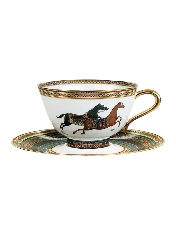 HERMÈS Cheval D'Orient Tea Cup & Saucer