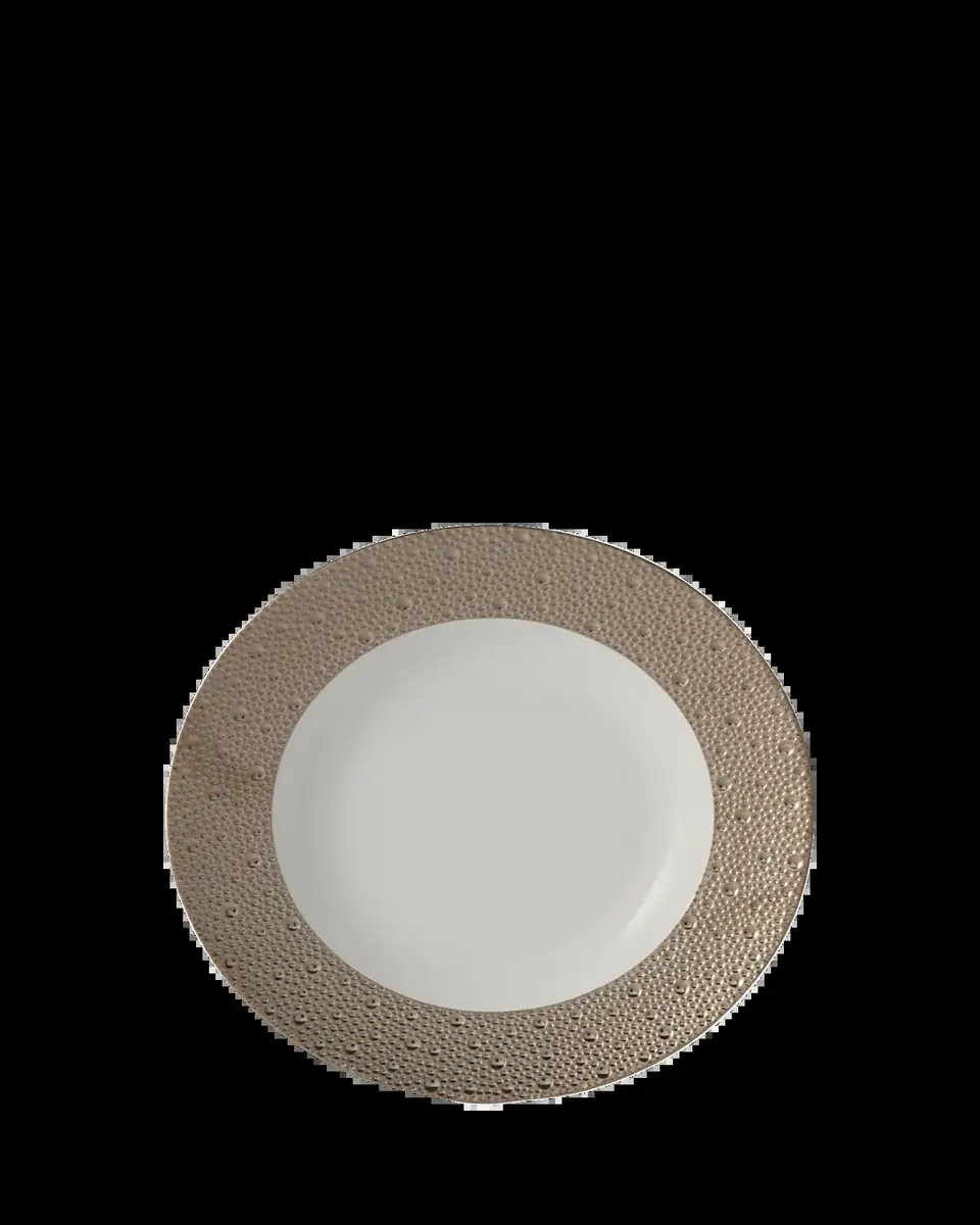 Bernardaud Ecume Platinum Rim Soup Plate, 9" | Thumbnail 2