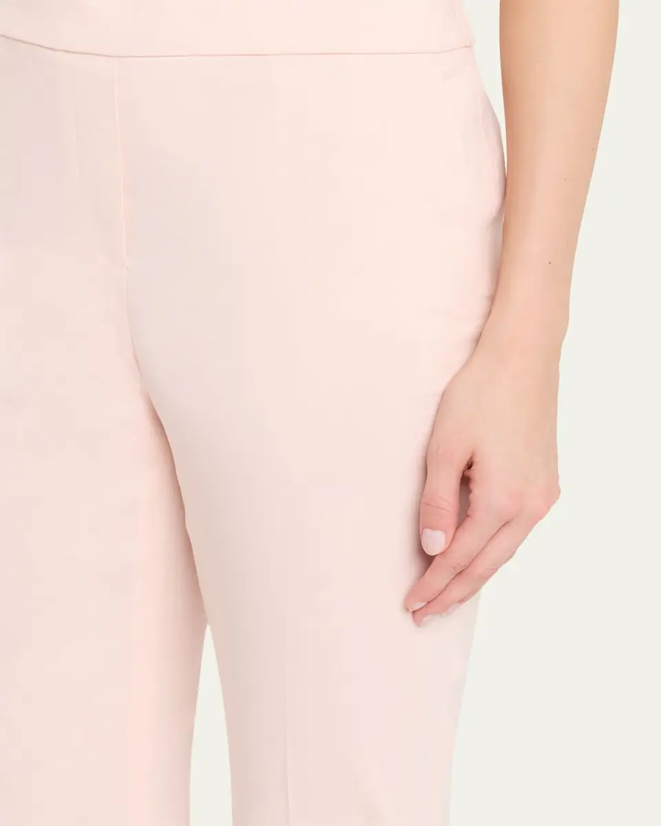 Theory Treeca Good Linen Cropped Pull-On Ankle Pants | Thumbnail 13