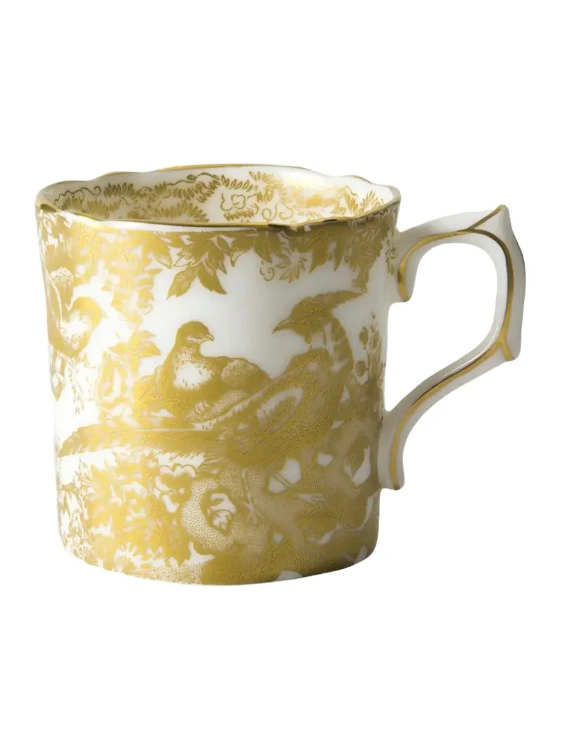 Royal Crown Derby Aves Gold Coffee Cup